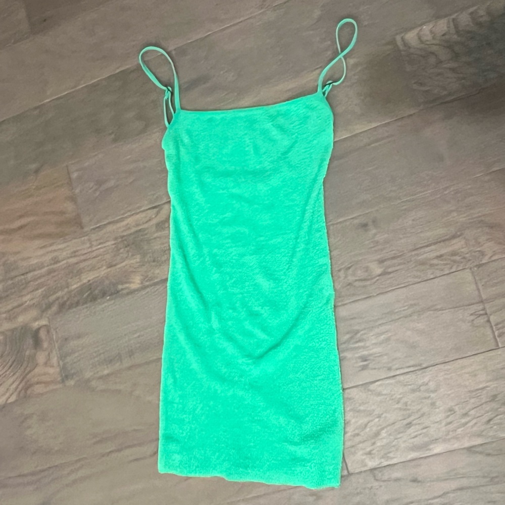 New bond-eye green cover up dress swim